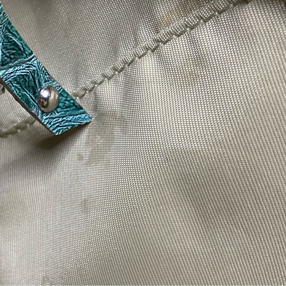 Genna De Rossi Shoulder Bag Tan/Teal - Picture 5 of 5